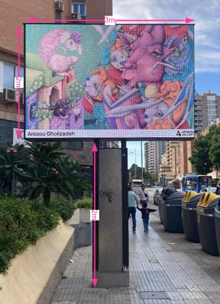 Estructura para pantalla LED 5